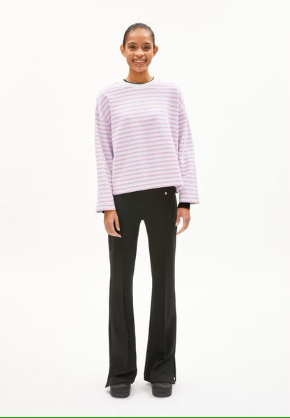 Sweater Frankaa Stripe Lavender Light-Undyed