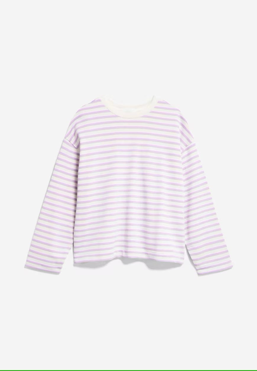 Sweater Frankaa Stripe Lavender Light-Undyed