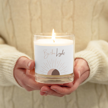 Sojawas Kaars in Glas 'Be the Light" - Vegan