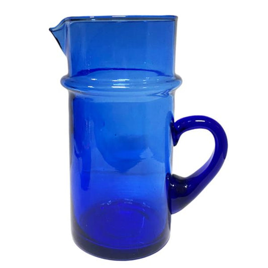karaf glas blauw uit Marokko