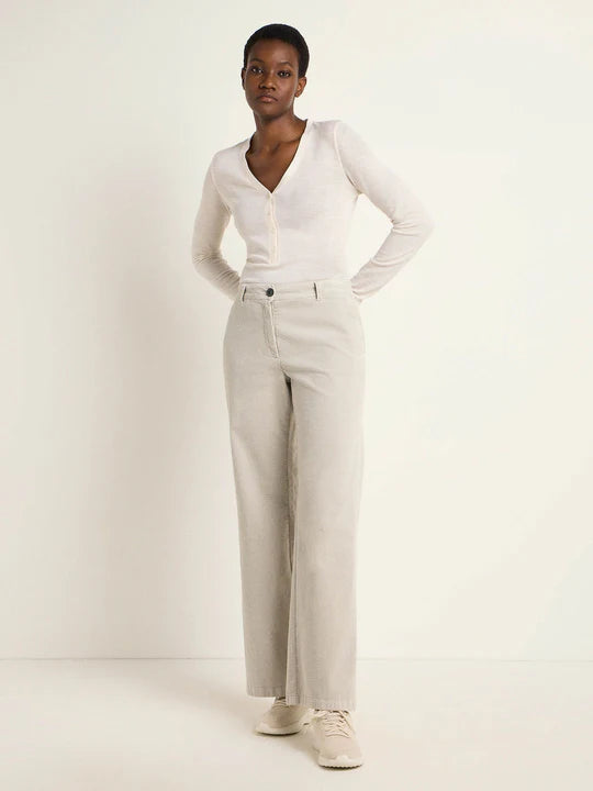 Broek Marlene Corduroy Light Grey