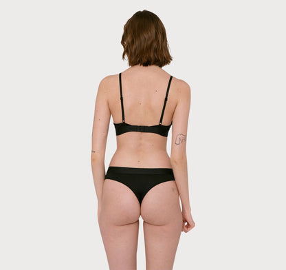 Soft Touch Thong Black