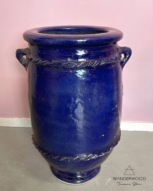 Tamegroute pot blauw bij wanderwood