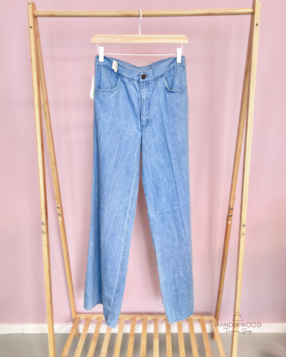 vintage jeans wide leg bij wanderwood