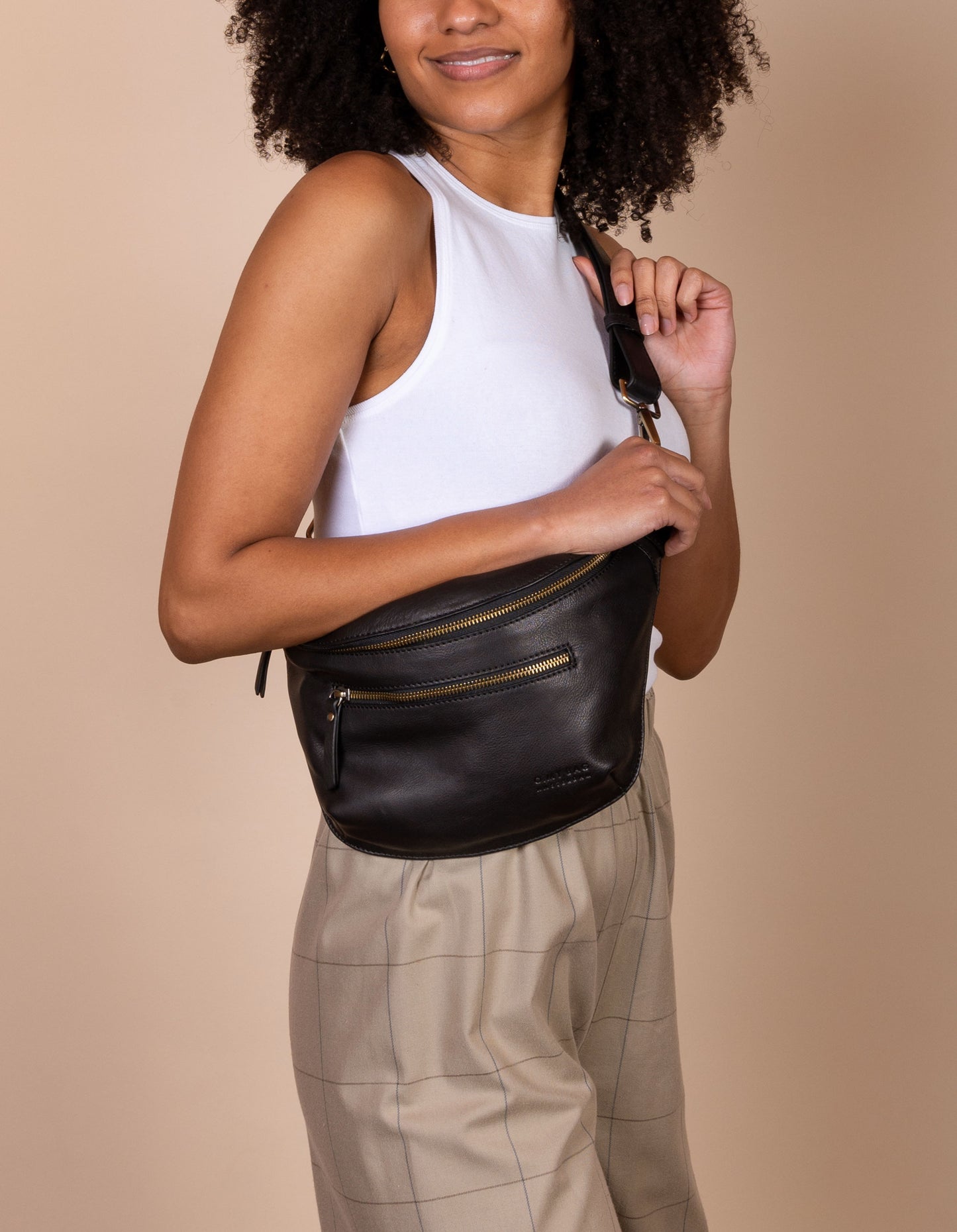 Bum Bag Drew Black Leather